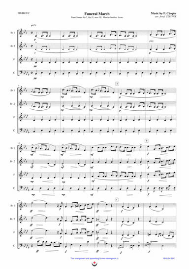 Funeral March (Chopin) (arr. Josef STASTNY)