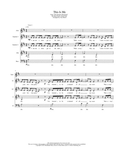 This Is Me (arr. Ana Morel)