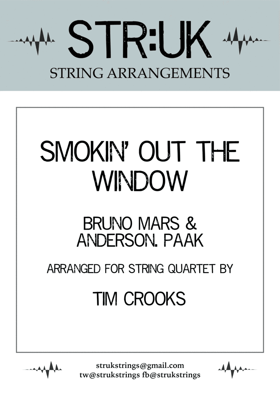 Smokin' Out The Window (arr. Tim Crooks)