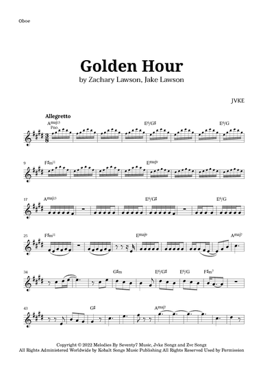 Golden Hour (arr. Langanho)
