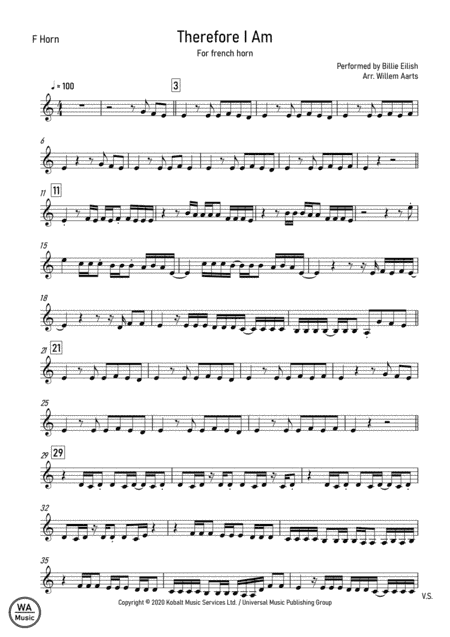 Therefore I Am (arr. Willem Aarts)