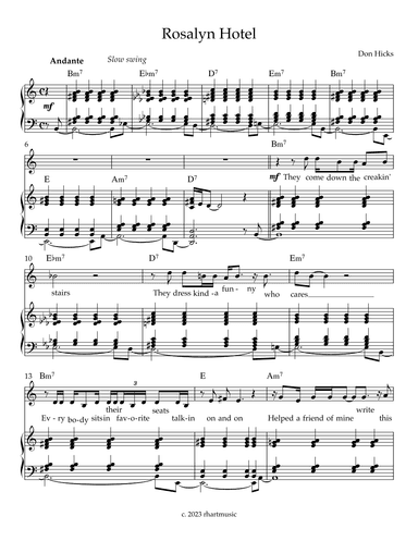 Rosalyn Hotel (arr. Robert Hart)