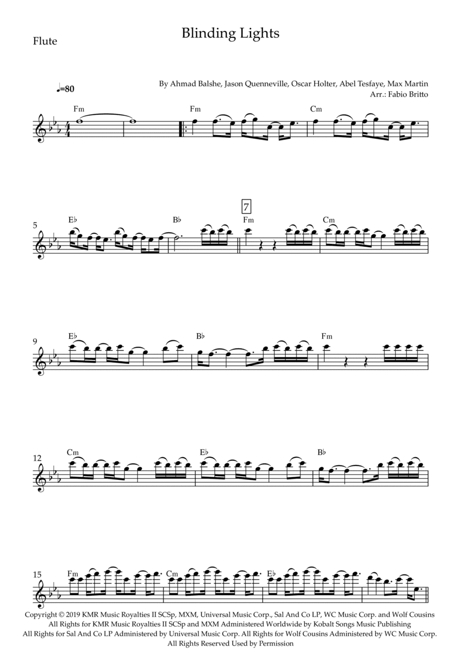 Blinding Lights (arr. Fabio Britto)