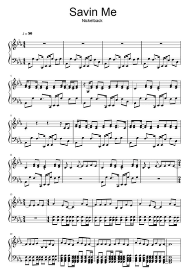 Savin' Me (arr. Unknown)