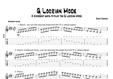 G Locrian Mode (4 Ways to Play)
