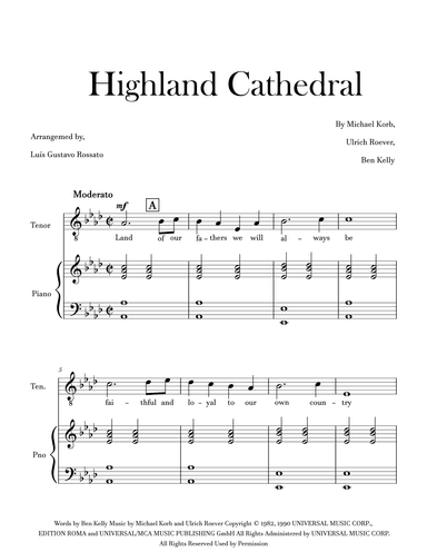 Highland Cathedral (arr. Luís Gustavo Rossato)