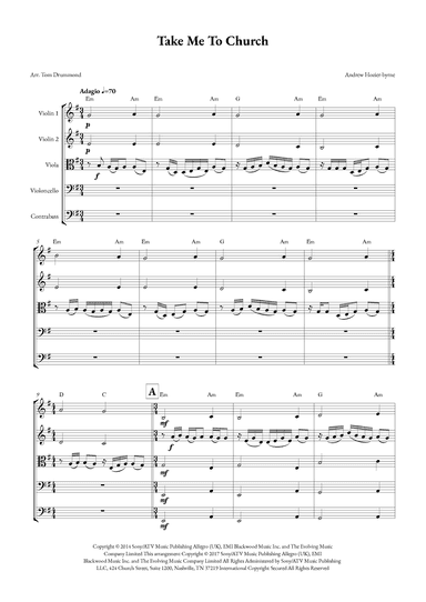 Take Me To Church (arr. Tom Drummond)