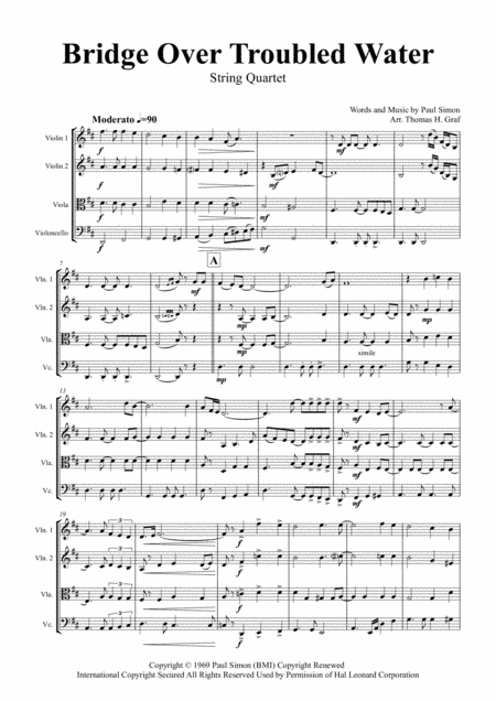 Bridge Over Troubled Water (arr. Thomas H. Graf)