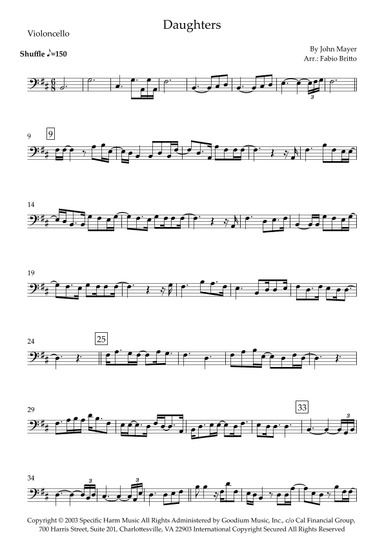 Daughters (arr. Fabio Britto)