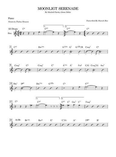 Moonlight Serenade (arr. Transcribed By Marcelo Rea)