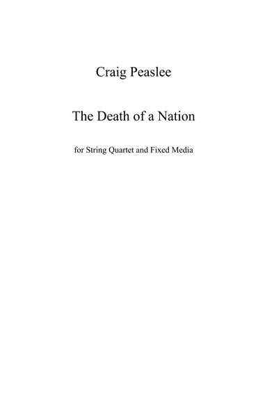 The Death of a Nation