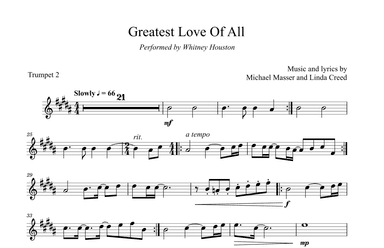 The Greatest Love Of All (arr. David Lartey)