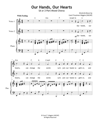 Our Hands, Our Hearts (SA/2-Part)