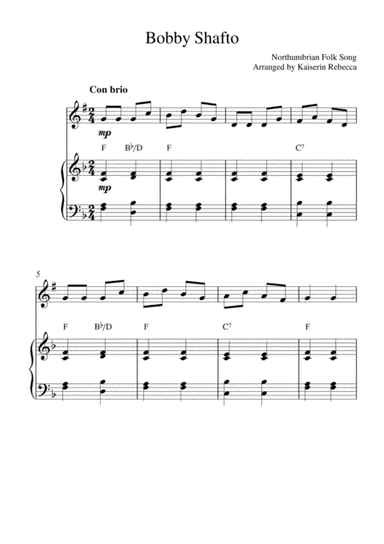 Bobby Shafto (arr. Kaiserin Rebecca)