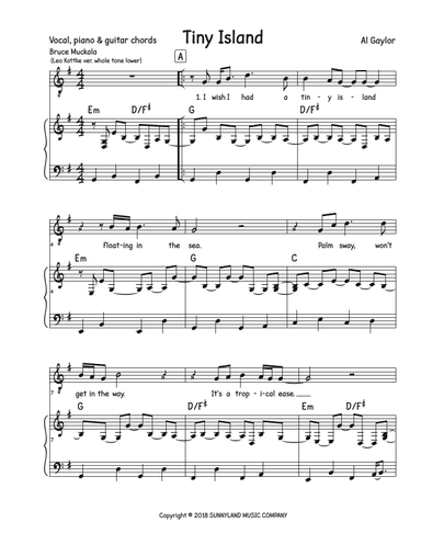 Tiny Island (arr. Bruce Muckala)