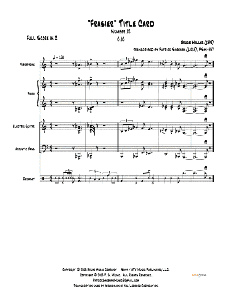 Frasier Cues (arr. Patrick Sheehan)