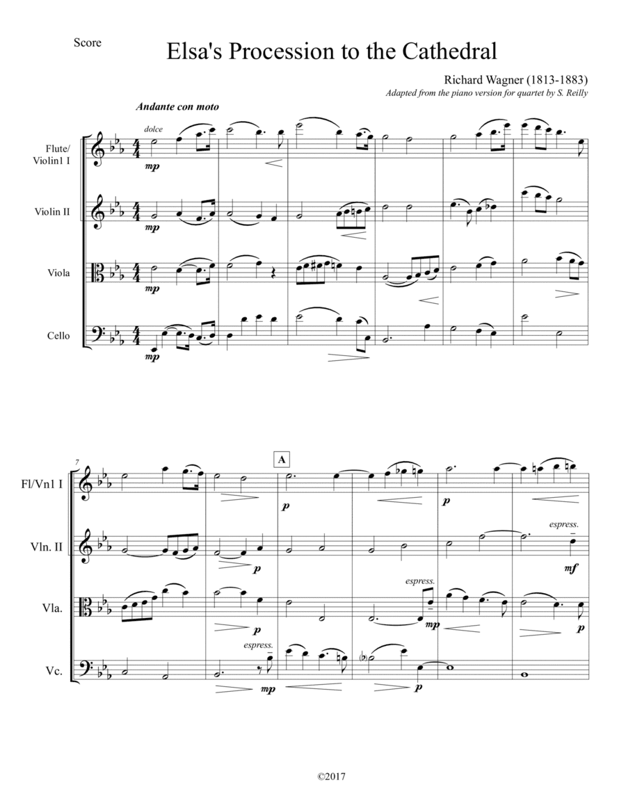 Elsa's Processional from Lohengrin (arr. Susanna Reilly)