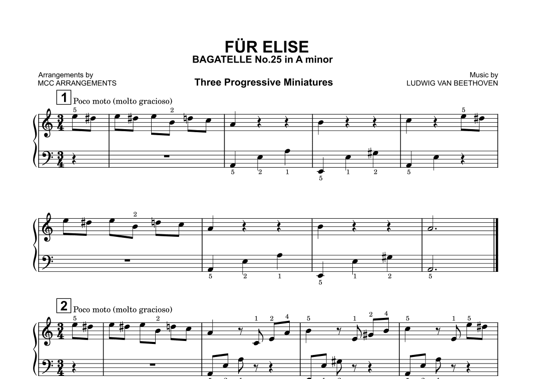 Für Elise (arr. MCC Arrangements)
