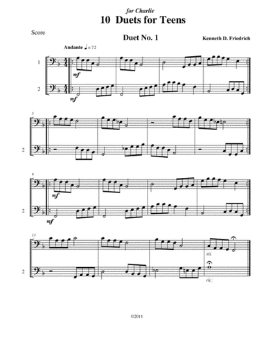 10 Trombone Duets for Teens