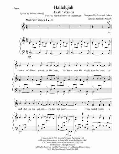 Hallelujah (arr. James F. Rickley)