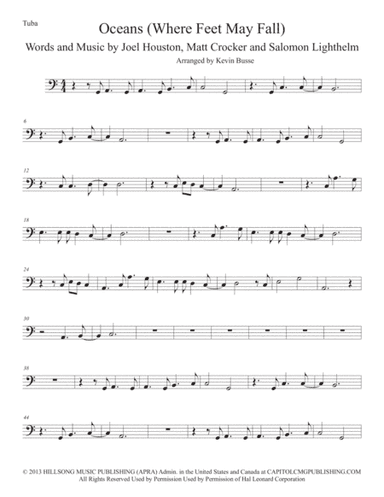 Oceans (Where Feet May Fail) (arr. Kevin Busse)