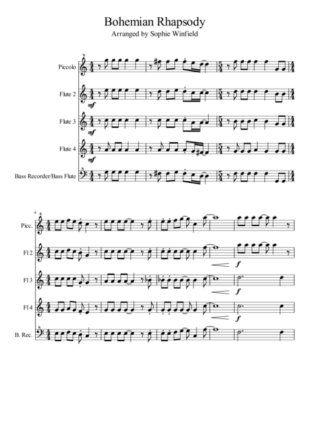 Bohemian Rhapsody (arr. Sophie Winfield)