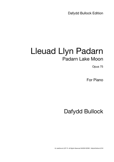 Lleuad Llyn Padarn - Padarn Lake Moon