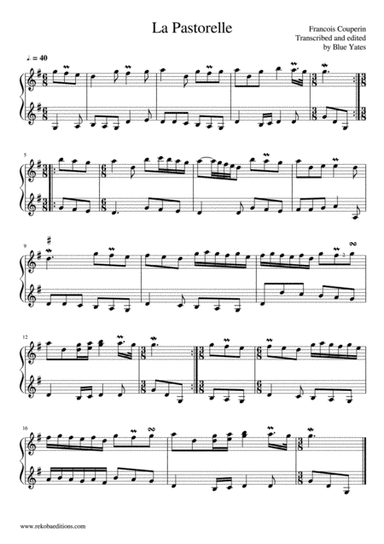 La Pastorelle (Francois Couperin) (arr. Blue Yates)