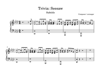 Seesaw (demo Ver.) (arr. MrTanKpop)