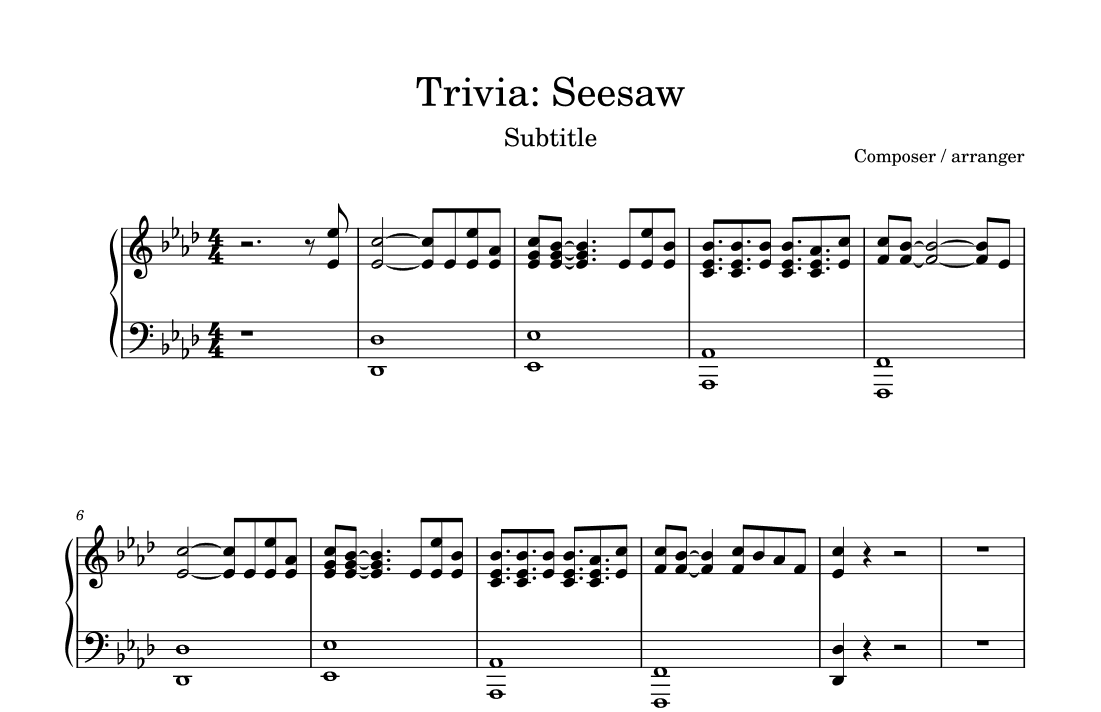 Seesaw (demo Ver.) (arr. MrTanKpop)