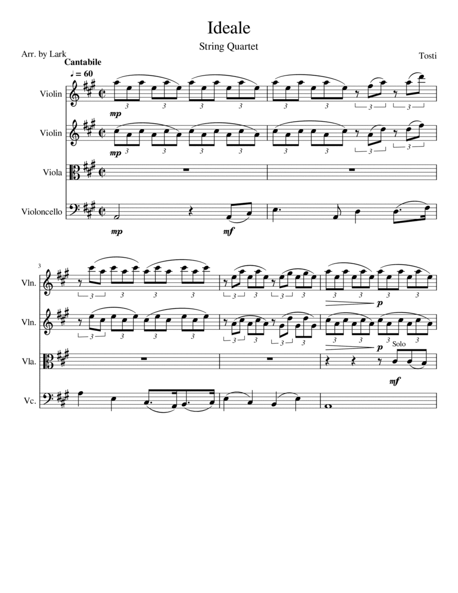 Ideale (arr. Lark)