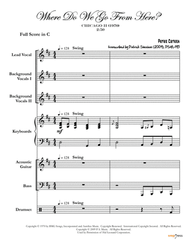 Where Do We Go From Here (arr. Patrick Sheehan)