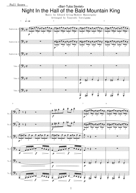 Night In the Hall of the Bald Mountain King (arr. Tsuyoshi Yoroiguma)