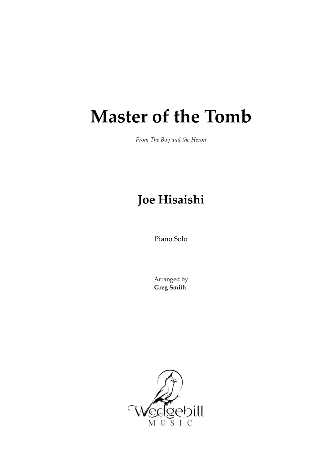 The Master Of The Tomb (arr. Greg Smith)