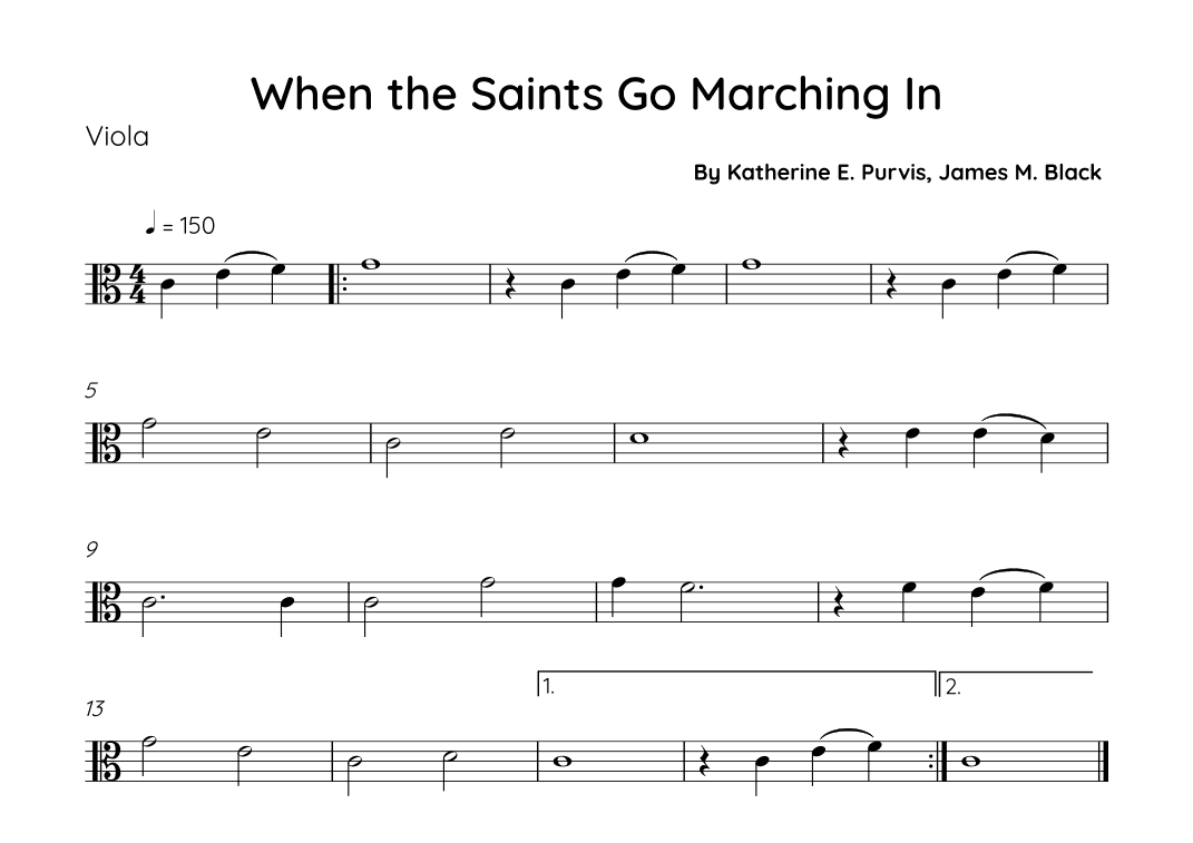 When The Saints Go Marching In (arr. Sales)