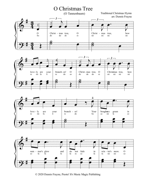 O Christmas Tree (O Tannenbaum) (arr. Dennis Frayne)
