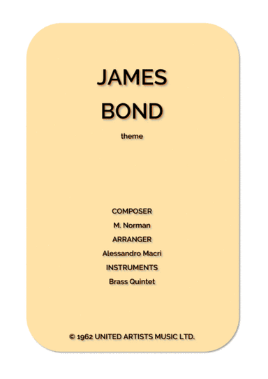 James Bond Theme (arr. Alessandro Macrì)