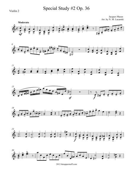 Etude #2 Op. 36 (arr. Nick Lacanski)