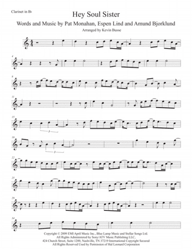 Hey, Soul Sister (arr. Kevin Busse)