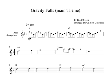 Gravity Falls (main Theme) (arr. Gildson Cerqueira)