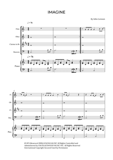Imagine (arr. Alex Nunes Rodrigues)