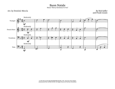 Buon Natale (means Merry Christmas To You) (arr. Dominic Meccia)