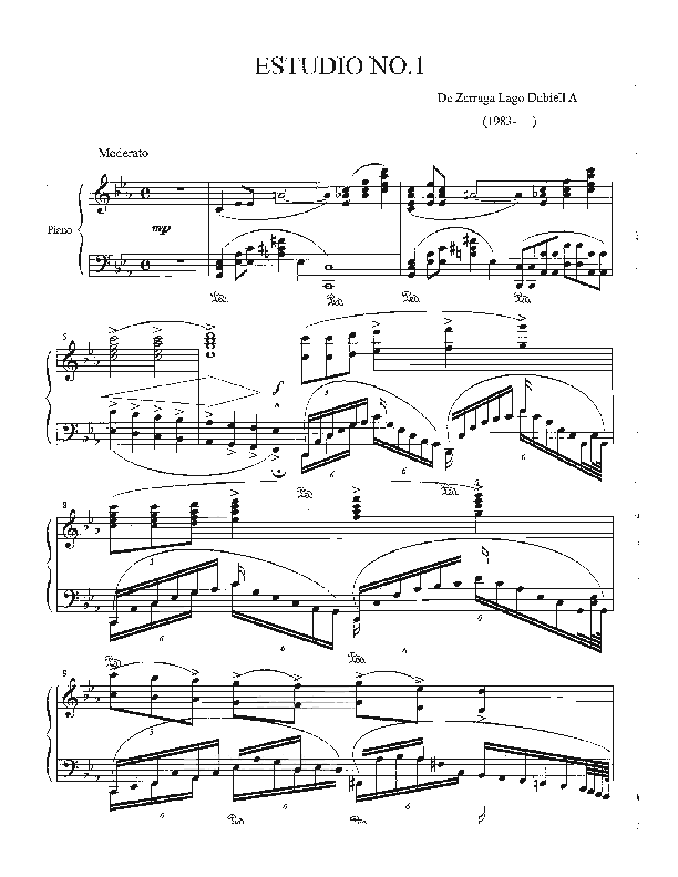 Ten Etudes No.1