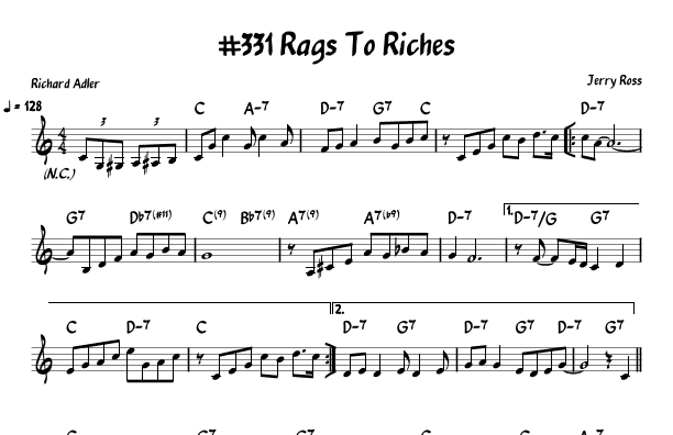 Rags To Riches (arr. John Fries)