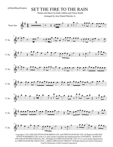 Set Fire To The Rain (arr. Jose Daniel Morales A.)
