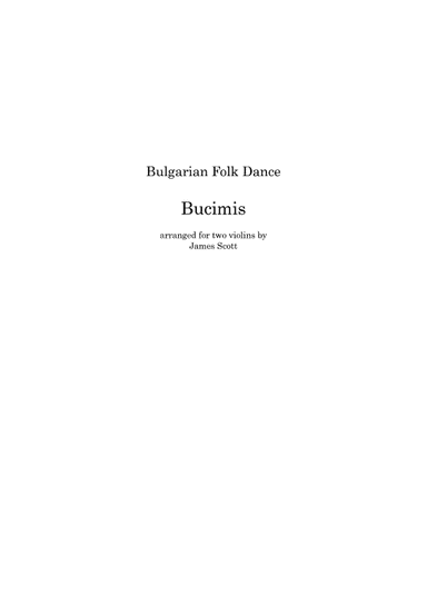 Bucimis (arr. James Scott)