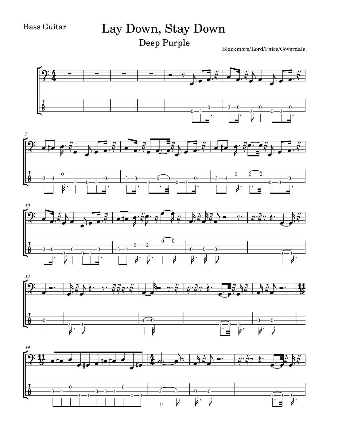 Lay Down, Stay Down (arr. Tracy Dean McCallum)