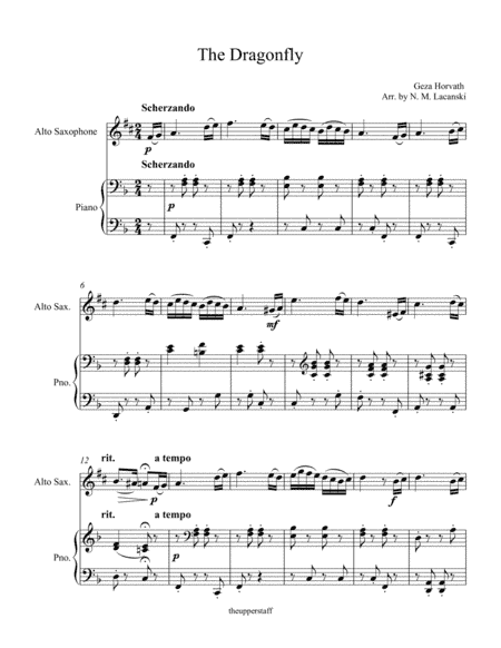 The Dragonfly (arr. Nick Lacanski)