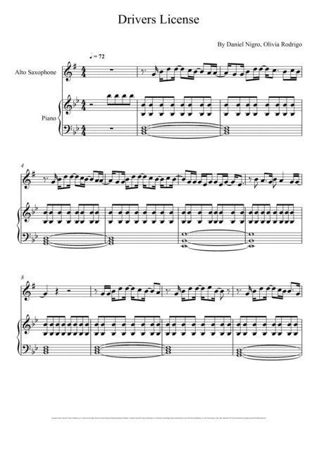 Drivers License (arr. André Laitano)