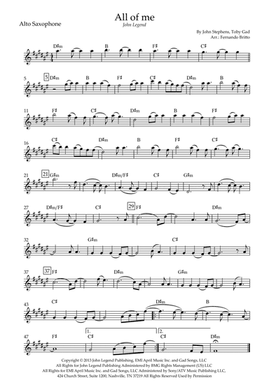 All Of Me (arr. Fernando Britto)